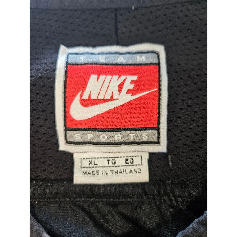 Nike Windbreaker Pullover Mens XL Black Crown Point Basketball Vintage Utility